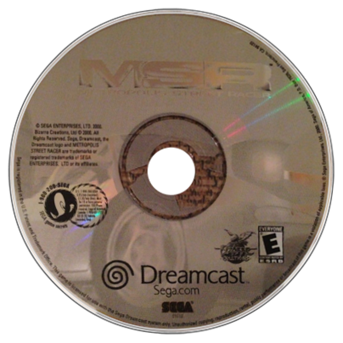 Metropolis Street Racer game for the Sega Dreamcast featuring arcade style street racing gameplay with real world inspired cities time based challenges vehicle tuning and a kudos scoring system emphasizing stylish driving and precision racing disc