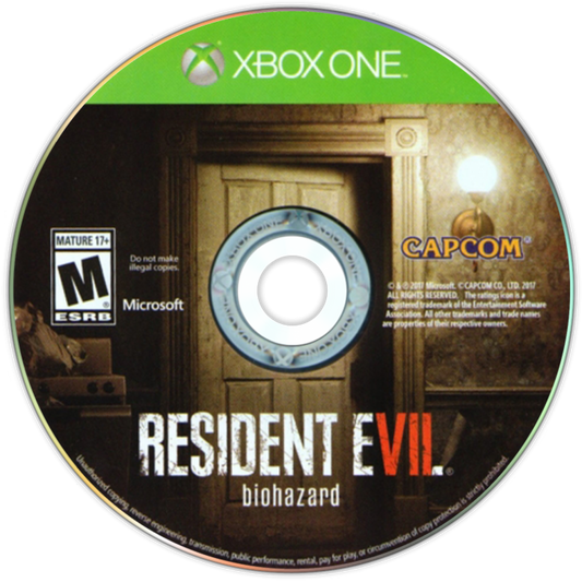 Resident Evil 7 Biohazard Xbox One XONE for survival horror video game fans featuring first person gameplay terrifying exploration atmospheric environments puzzle solving resource management intense combat grotesque enemies suspenseful storytelling immersive horror and cinematic survival adventure collectible gaming appeal disc