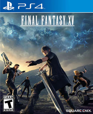 Final Fantasy XV – PlayStation 4 (PS4) video game cover image, action RPG by Square Enix