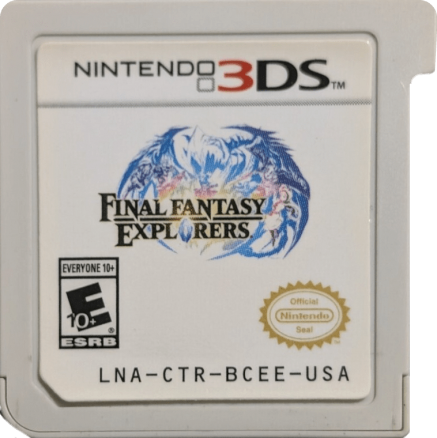 Final Fantasy Explorers cartridge for Nintendo 3DS (3DS) action role-playing video game
