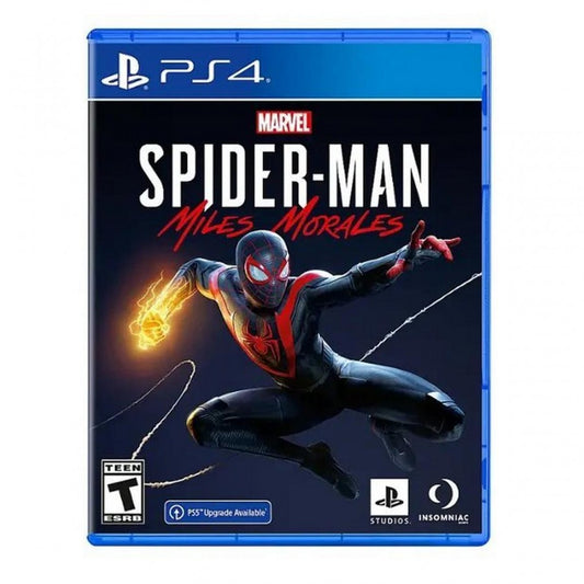 Marvel Spider Man Miles Morales cover art for PlayStation 4 PS4 video game