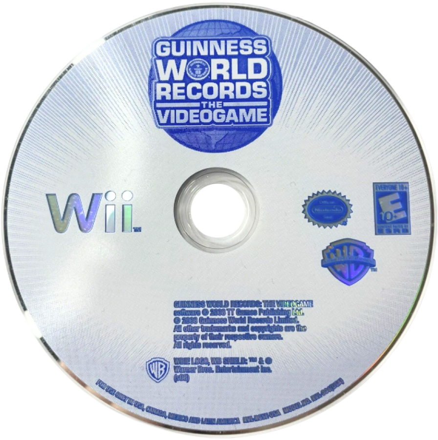 Guinness World Records: The Video Game – Nintendo Wii (Wii) party challenge mini-game disc for video game