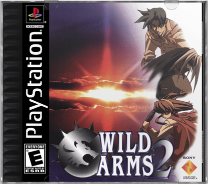 Wild Arms 2 cover art for PlayStation 1 (PS1) role-playing video game