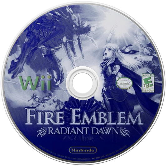 Fire Emblem: Radiant Dawn disc art for Nintendo Wii (Wii) video game