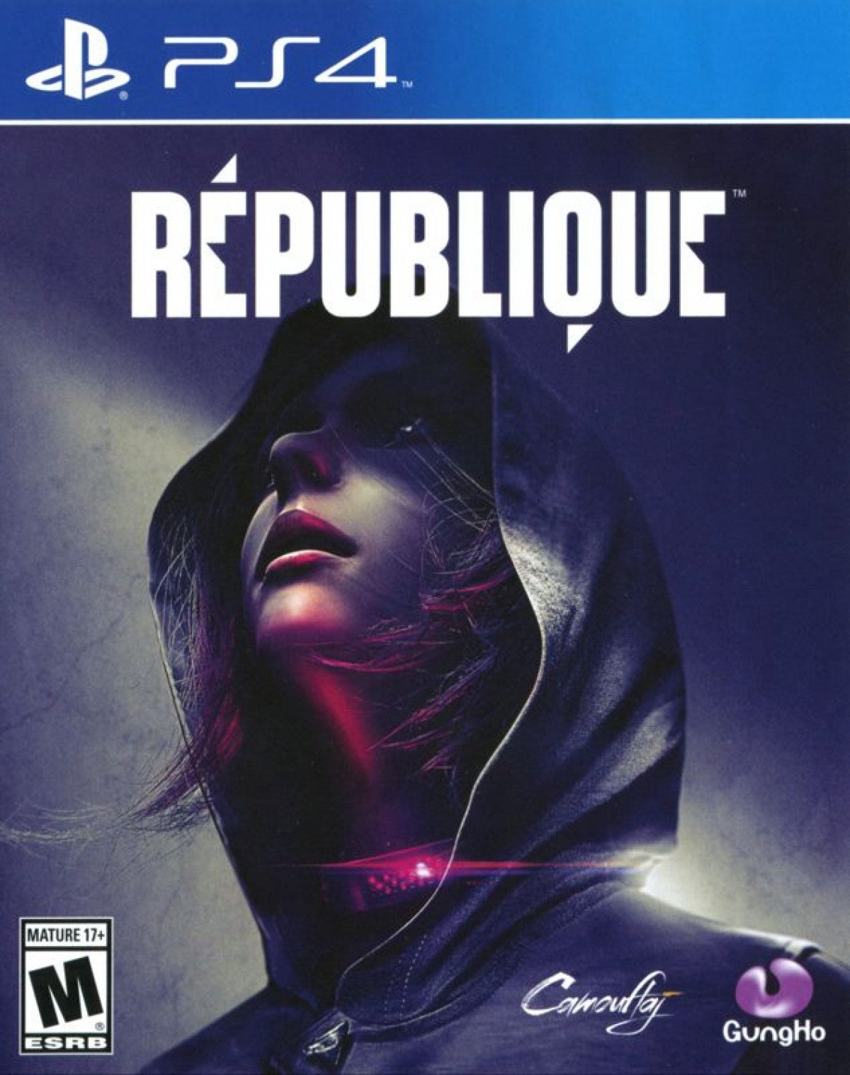 République for PS4 featuring stealth-action gameplay and episodic story-driven adventure cover art