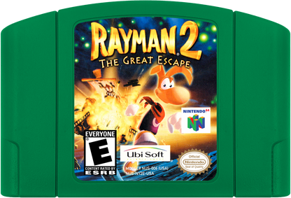 Rayman 2 The Great Escape cartridge for Nintendo 64 (N64) video game