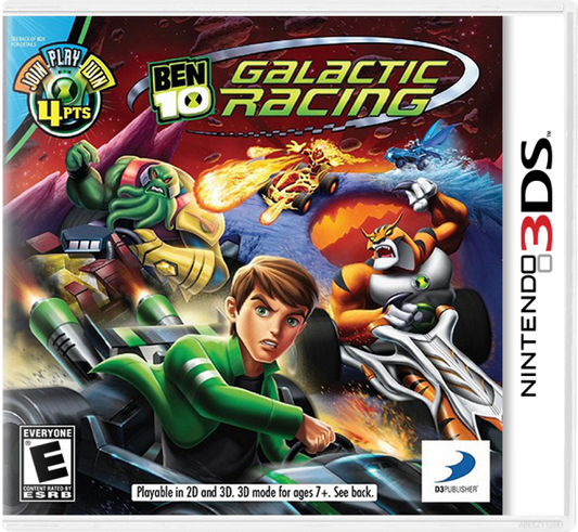 Ben 10: Galactic Racing cover art for Nintendo 3DS (3DS) video game