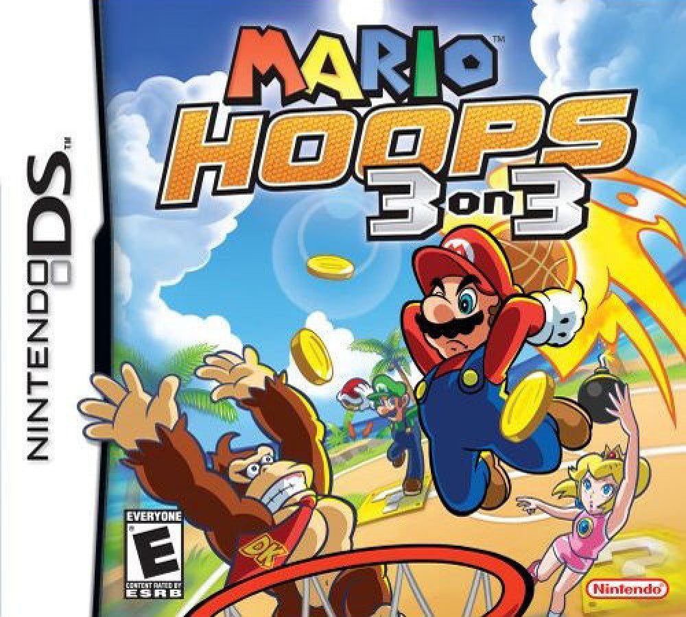 Mario Hoops: 3 on 3 cover art for Nintendo DS (DS) video game