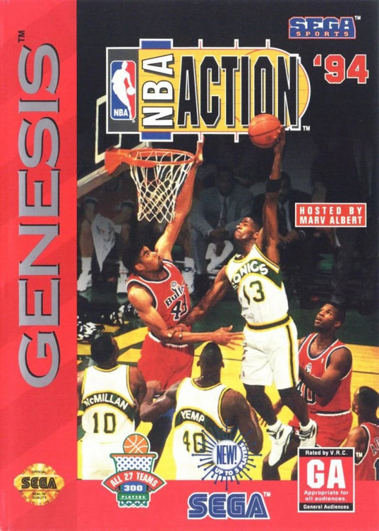 NBA Action 94 cover art for Sega Genesis (GEN) video game