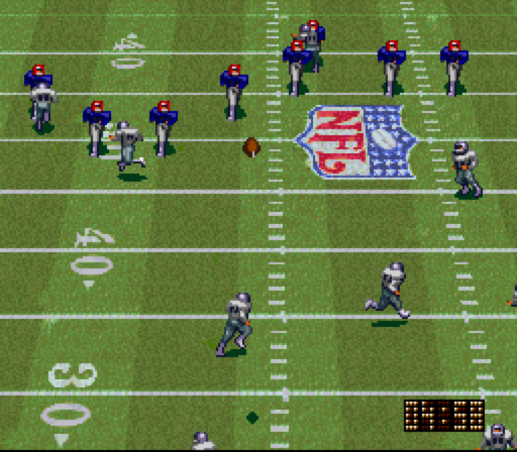 NFL Quarterback Club gameplay image for Super Nintendo Entertainment System (SNES) retro video game