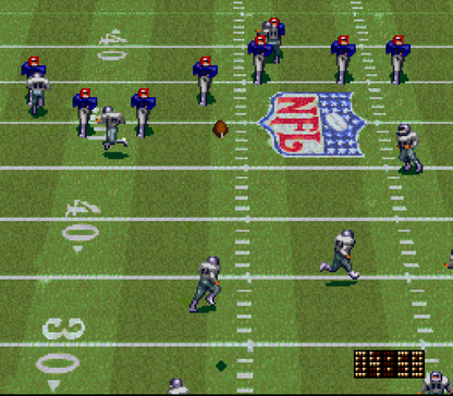 NFL Quarterback Club gameplay image for Super Nintendo Entertainment System (SNES) retro video game