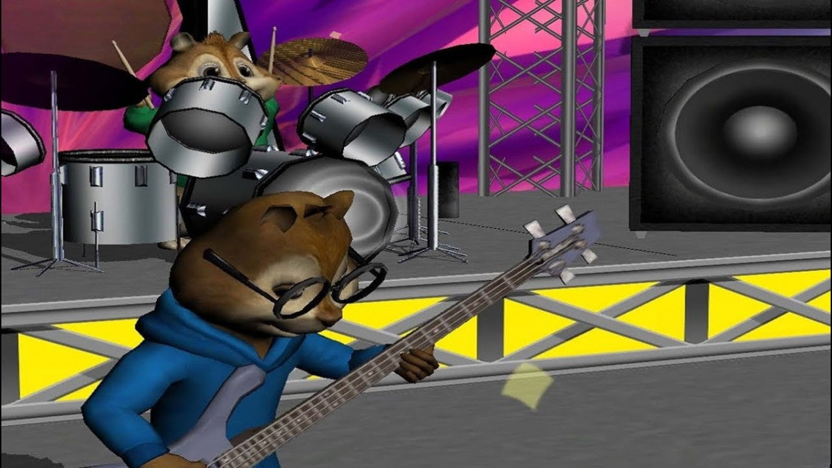 Alvin and the Chipmunks PS2 platformer video game gameplay