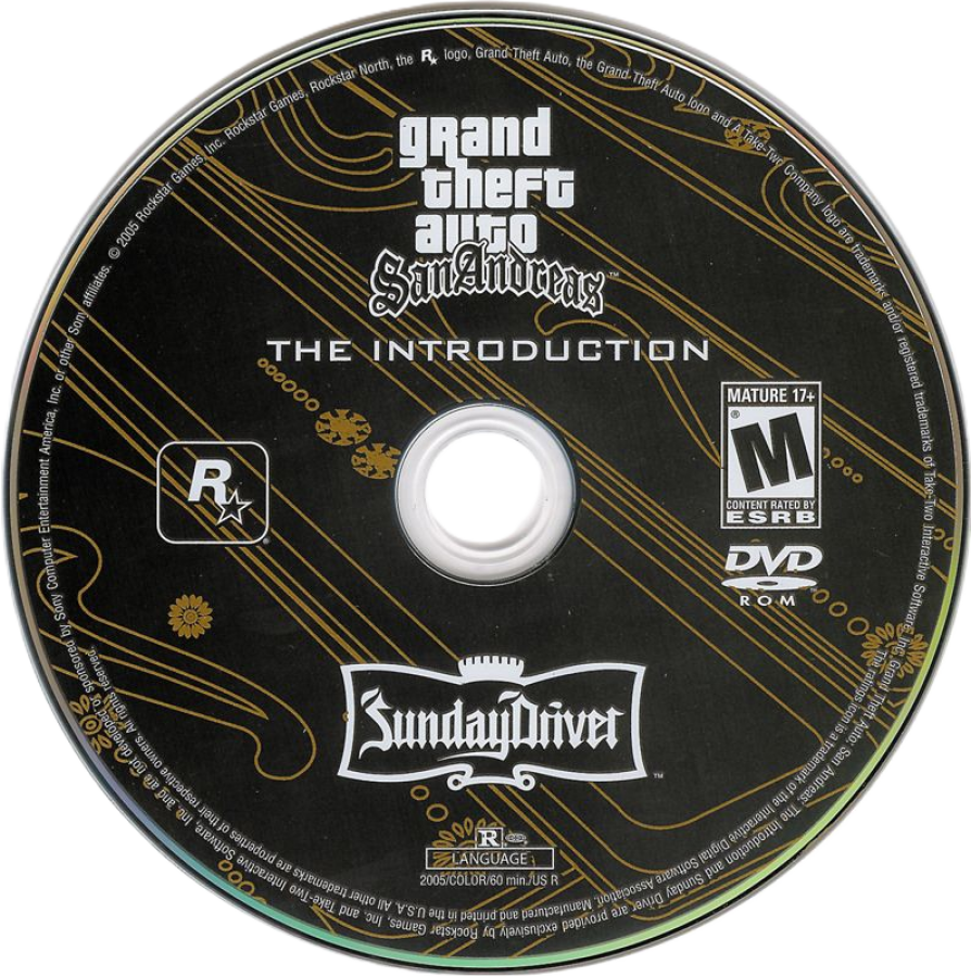 Grand Theft Auto: San Andreas Special Edition disc art for PlayStation 2 (PS2) video game