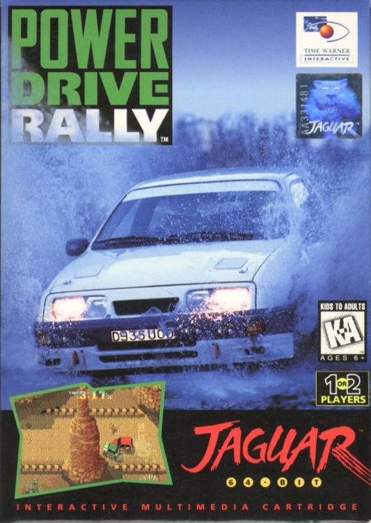Power Drive Rally Power Drive Rally Atari Jaguar retro rally racing game cartridge classic motorsport title off road racing rally driving game 90s arcade racing game cover art