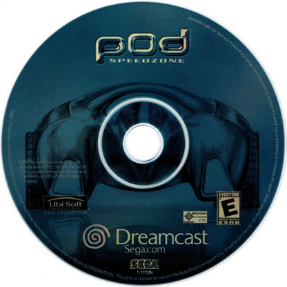 POD Speedzone Sega Dreamcast retro video game futuristic racing disc