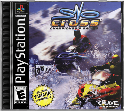 Sno-Cross Championship Racing cover art for PlayStation 1 (PS1) snowmobile racing video game