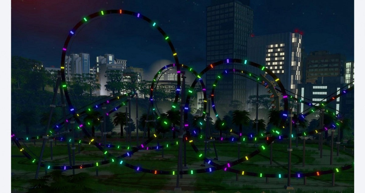 Cities: Skylines Parklife Edition – Xbox One (XONE) gameplay art for city-building simulation game with park management expansion