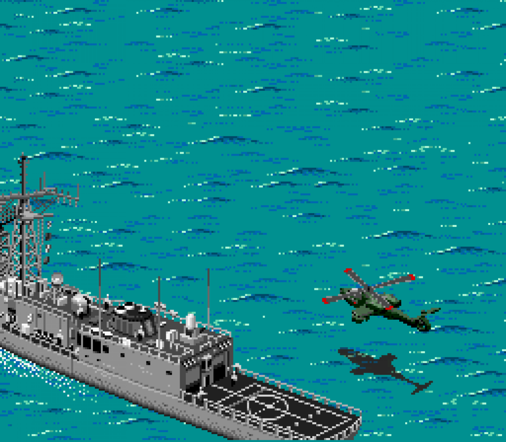 Desert Strike Return to the Gulf gameplay image for Super Nintendo Entertainment System (SNES) retro video game