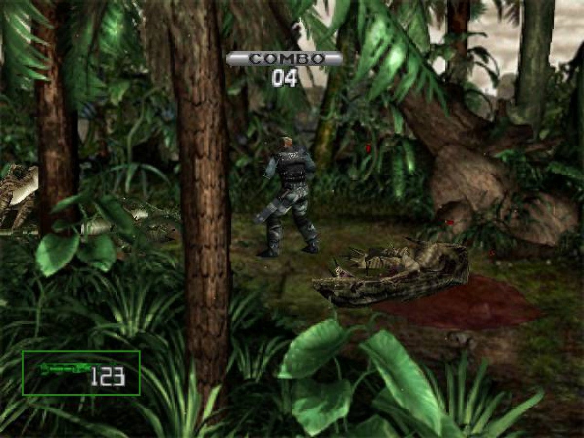 Dino Crisis 2 PS1 PlayStation 1 survival horror action game dinosaur shooter Capcom arcade style combat Regina third person adventure retro video game gameplay
