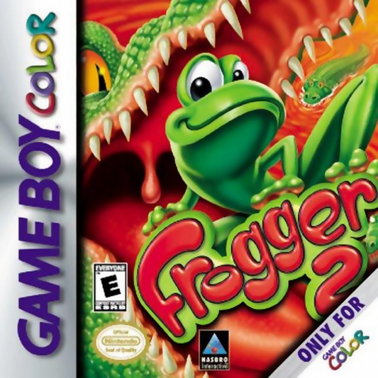 Frogger 2 Game Boy Color action puzzle video game cover art.