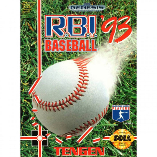 RBI Baseball 93 cover art for Sega Genesis (GEN) video game