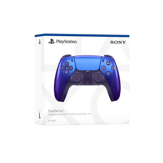 DualSense Wireless Controller Chroma Indigo wireless controller for the PlayStation 5 featuring a color shifting indigo finish with blue and purple tones haptic feedback adaptive triggers built in microphone rechargeable battery and ergonomic design for immersive gameplay