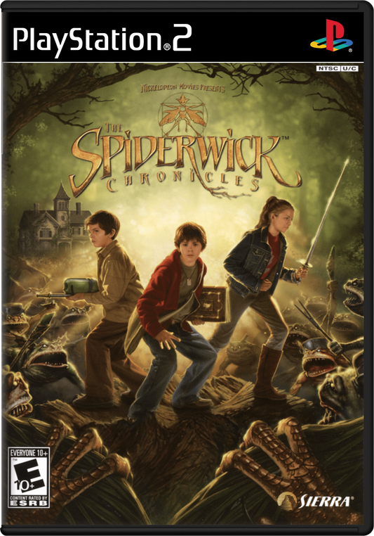 The Spiderwick Chronicles – PlayStation 2 (PS2) video game cover image, action-adventure fantasy.