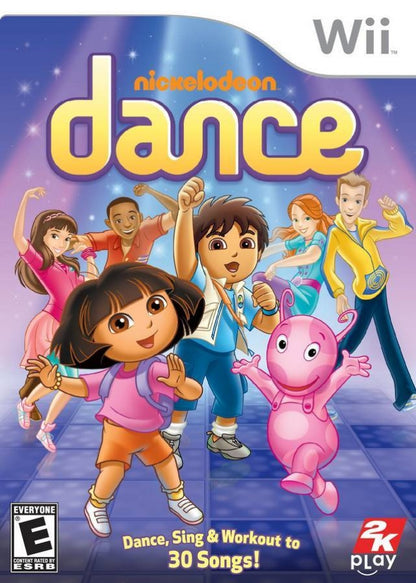 Nickelodeon Dance cover art for Nintendo Wii (Wii) video game
