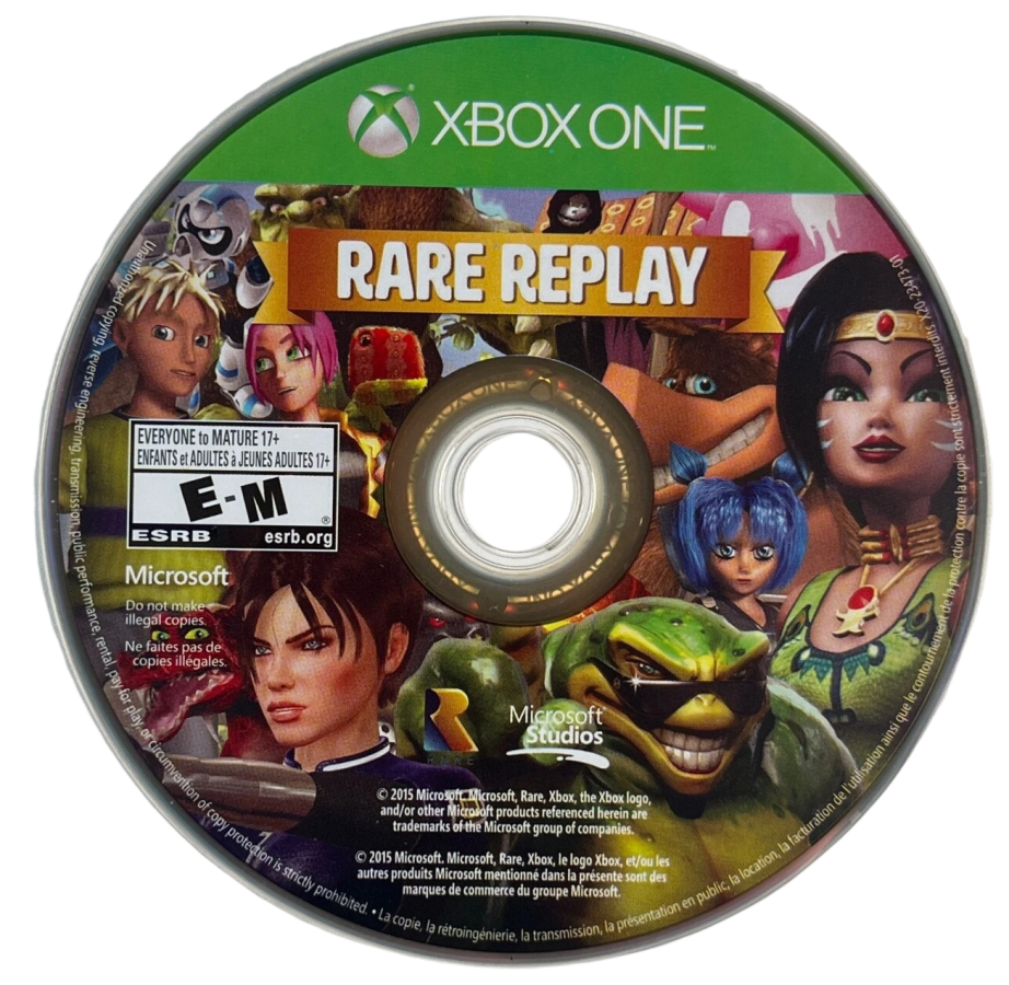 Rare Replay – Xbox One (XONE) disc for compilation of classic action-adventure and platformer video games
