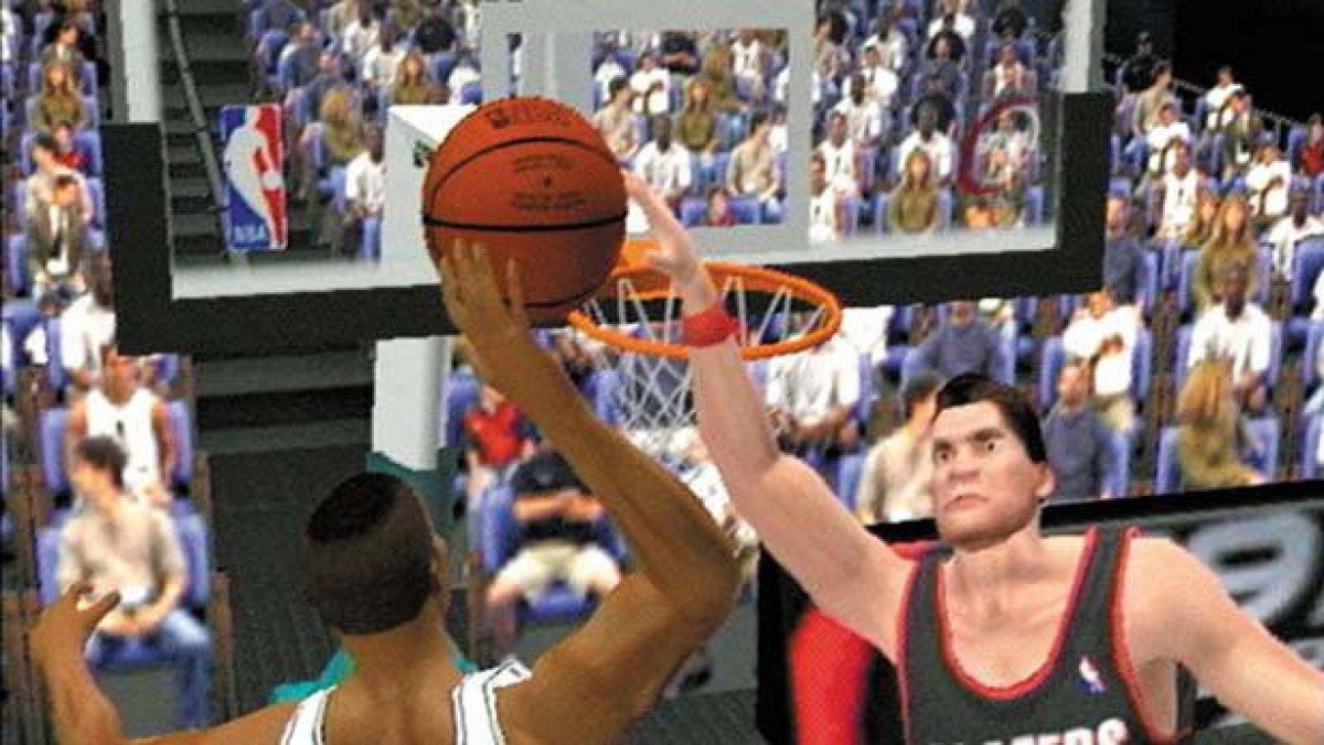 NBA ShootOut 2001 – PlayStation 2 (PS2) basketball sports video game gameplay