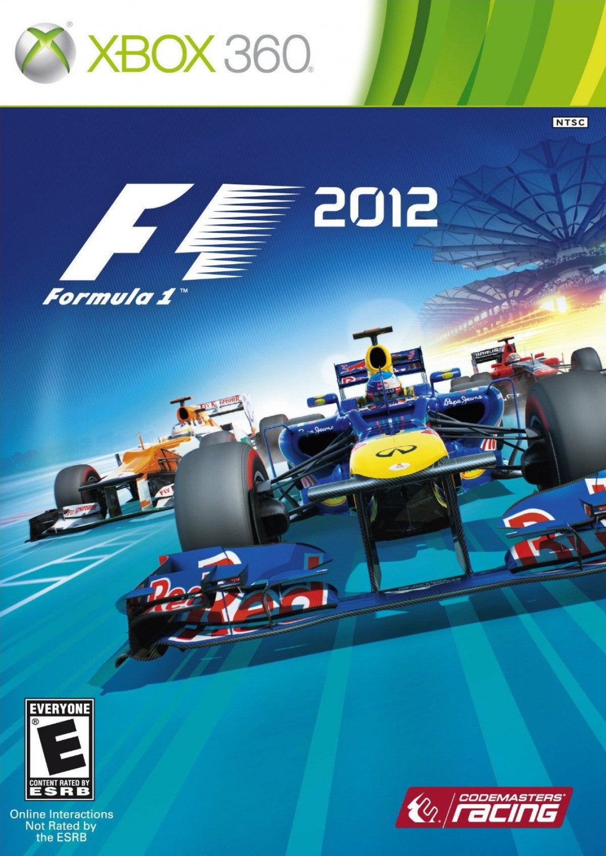 F1 2012 cover art for XBox 360 (X360) video game