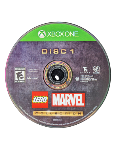 LEGO Marvel Collection Xbox One video game, action adventure bundle, LEGO superhero gameplay, cooperative multiplayer, console title disc 1