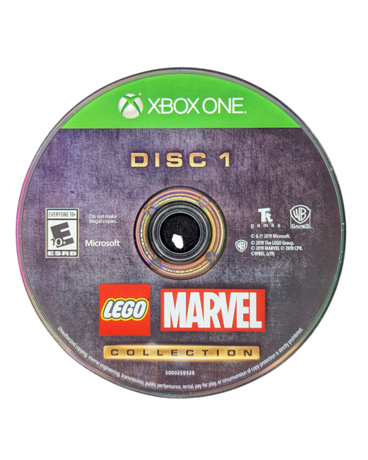 LEGO Marvel Collection Xbox One video game, action adventure bundle, LEGO superhero gameplay, cooperative multiplayer, console title disc 1