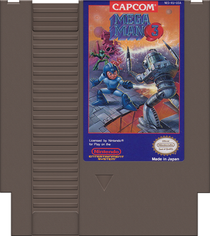 Mega Man 3 in box cartridge for Nintendo Entertainment System NES retro video game