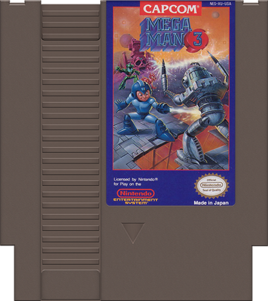 Mega Man 3 in box cartridge for Nintendo Entertainment System NES retro video game