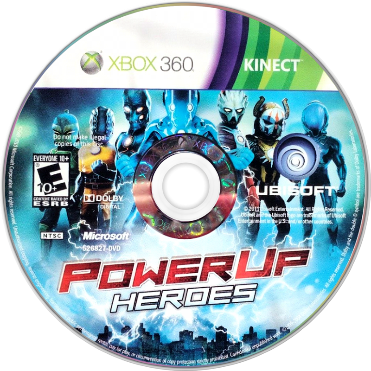 PowerUp Heroes Xbox 360 for retro video game enthusiasts featuring motion controlled fighting gameplay superhero inspired combat Kinect powered full body controls futuristic battles unlockable powers competitive multiplayer action and collectible gaming appeal disc
