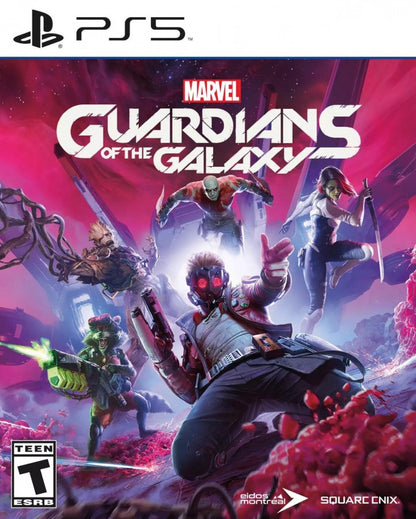 Marvel’s Guardians of the Galaxy cover art for PlayStation 5 (PS5) action adventure video game
