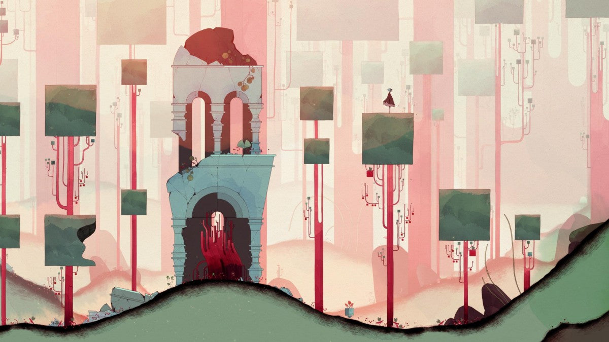 Gris Nintendo Switch game featuring artistic platforming adventure with emotional storytelling and watercolor visuals gameplay