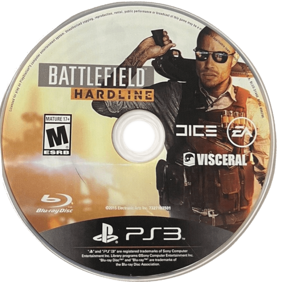Battlefield: Hardline disc for PlayStation 3 (PS3) video game