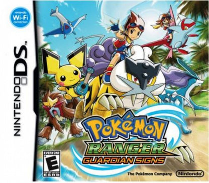 Pokémon Ranger: Guardian Signs cover art for Nintendo DS (DS) action RPG adventure video game