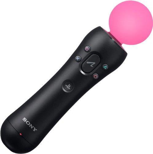 Original Sony PlayStation 4 Move motion controller featuring motion sensors, action button, trigger, and ergonomic design for PS4 gaming and VR experiences
