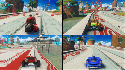 Sonic All Stars Racing Transformed PS3 Bonus Edition game featuring fast-paced arcade racing, transforming vehicles, and bonus content with iconic Sega characters gameplay