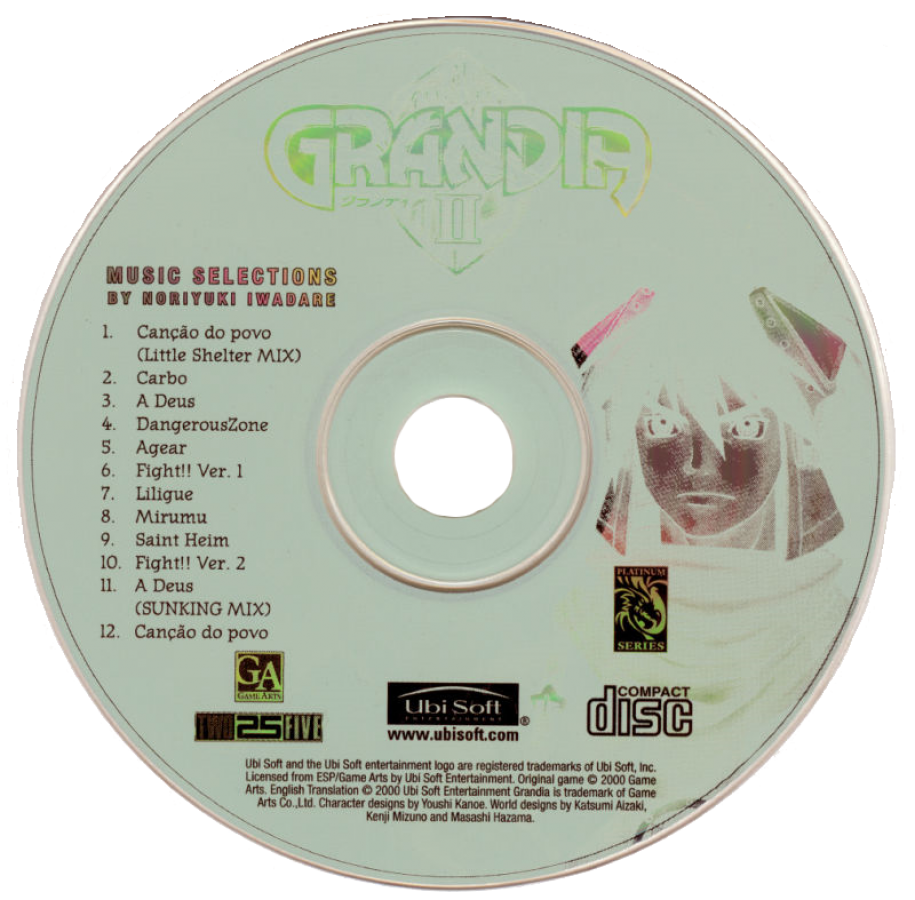 Grandia II Sega Dreamcast retro video game JRPG disc 2 (2000)