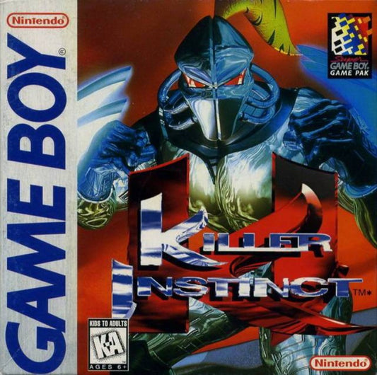 Killer Instinct cover art for Game Boy (GB) video game