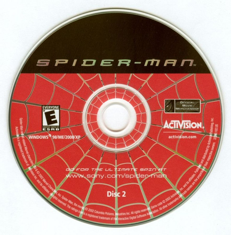 Spider-Man disc 2 for Nintendo GameCube (GC) superhero action adventure video game