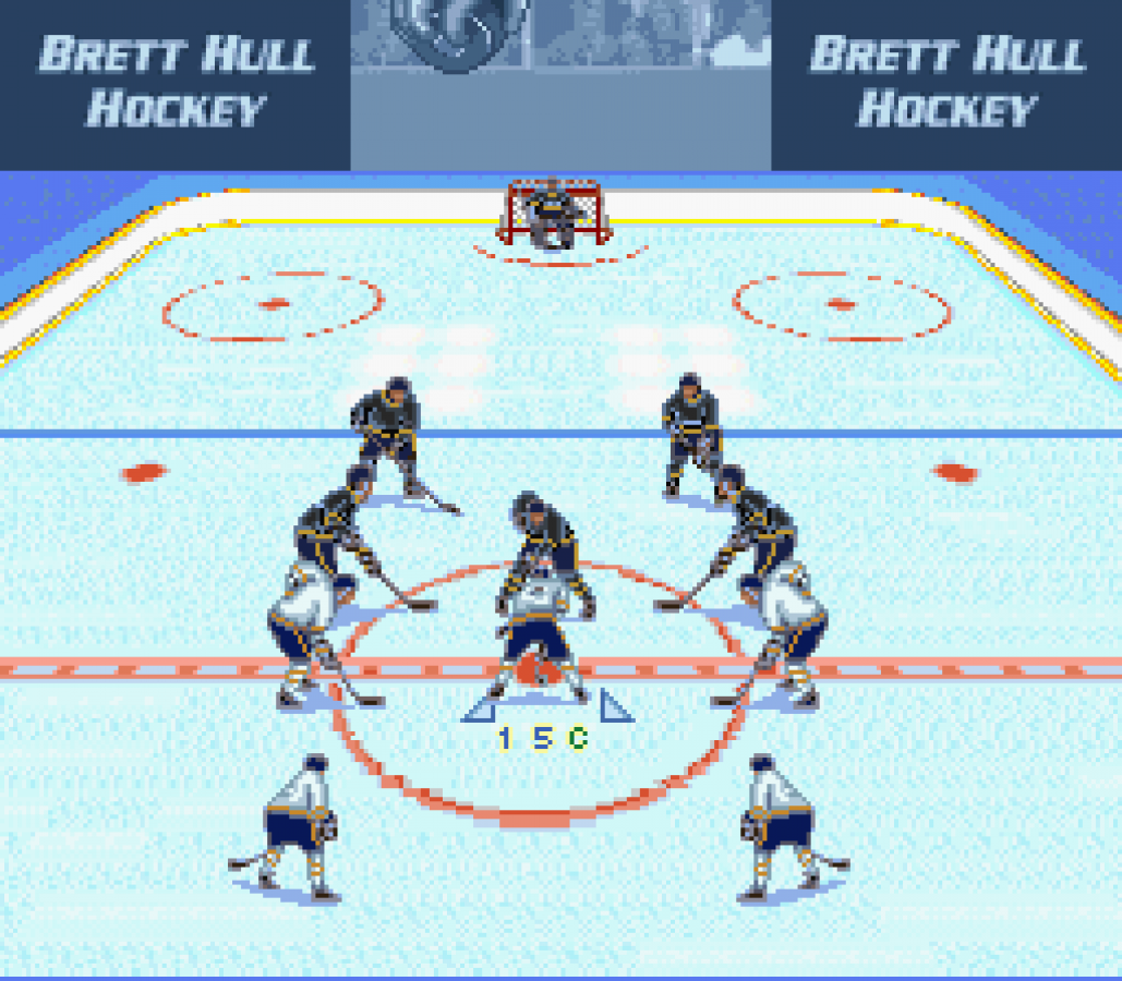 Brett Hull Hockey gameplay image for Super Nintendo Entertainment System SNES retro video game