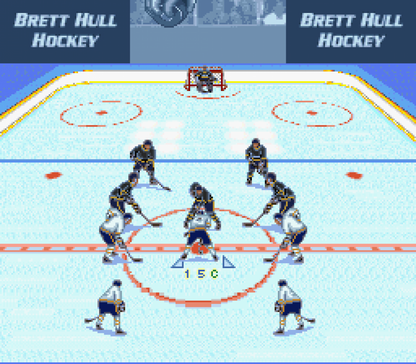 Brett Hull Hockey gameplay image for Super Nintendo Entertainment System SNES retro video game