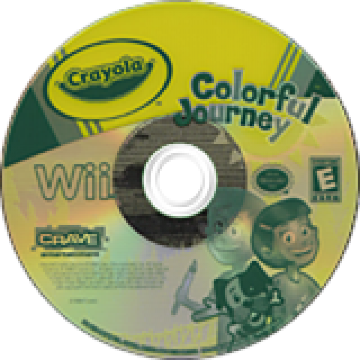 Crayola Colorful Journey disc cover art for Nintendo Wii (Wii) video game 