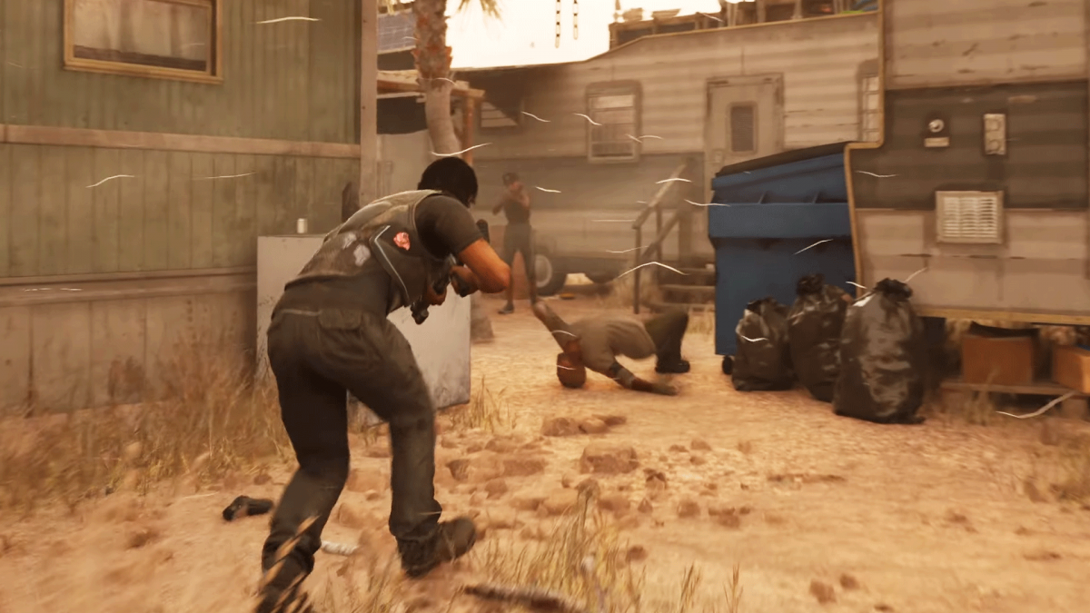 MindsEye for PlayStation 5 (PS5) at Gamers INC, featuring a high-octane, cinematic action-thriller set in a near-future world of corporate espionage, advanced robotics, and conspiracy-driven combat from the visionary creators of the "Everywhere" platform gameplay screenshot
