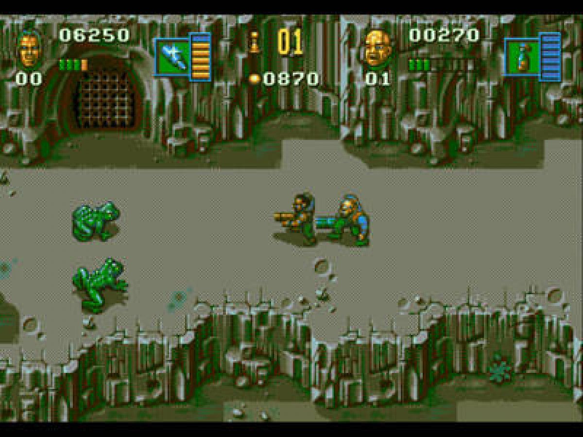 Soldiers of Fortune Sega Genesis retro video game action platformer gameplay (1993)